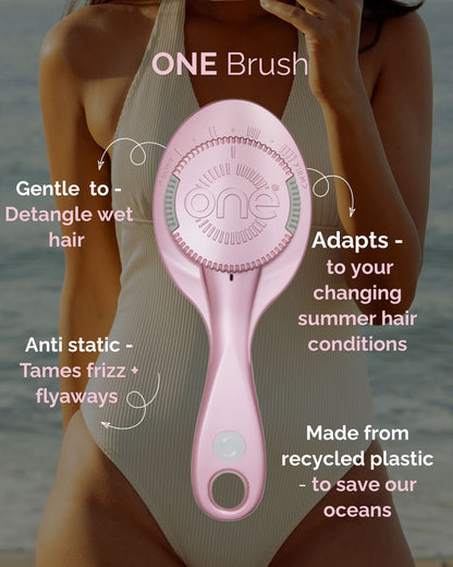 ONE Duo - Adjustable Bristle hairbrush set