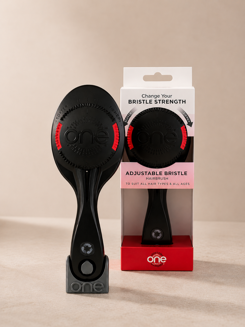 ONE Brush PRO - Adjustable Bristle Strength Hairbrush