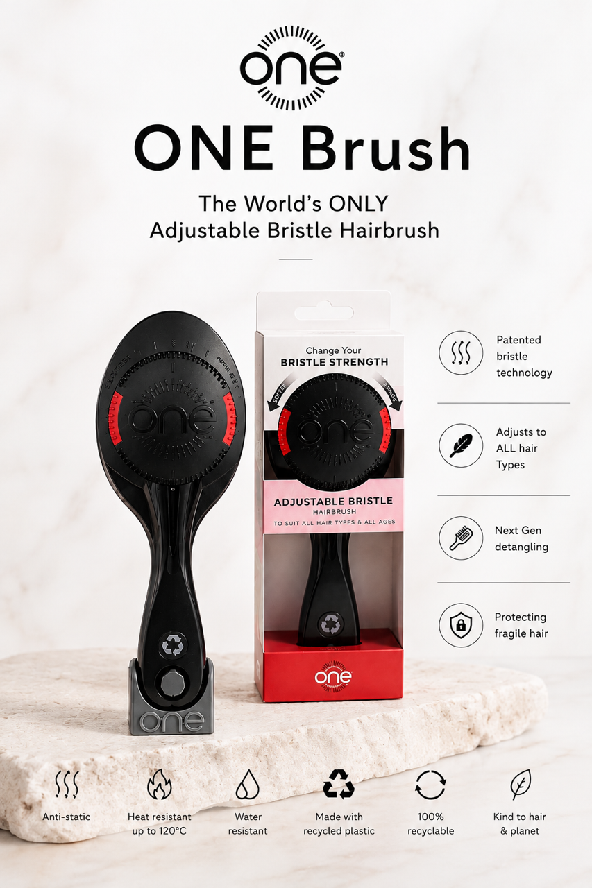 ONE Brush PRO - Adjustable Bristle Strength Hairbrush