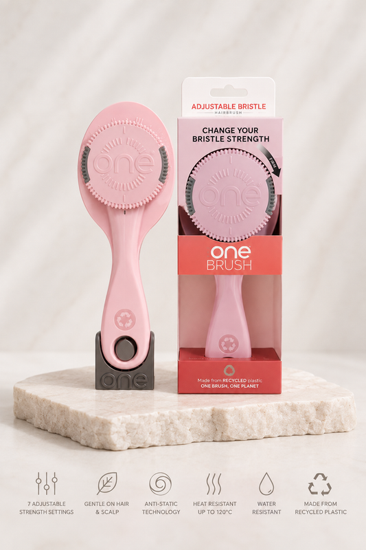 ONE Brush PRO - Adjustable Bristle Hairbrush, Pink