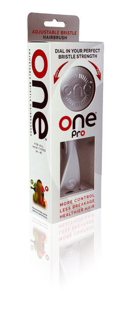 ONE Pro Hairbrush, Metallic Edition - Silver / Red