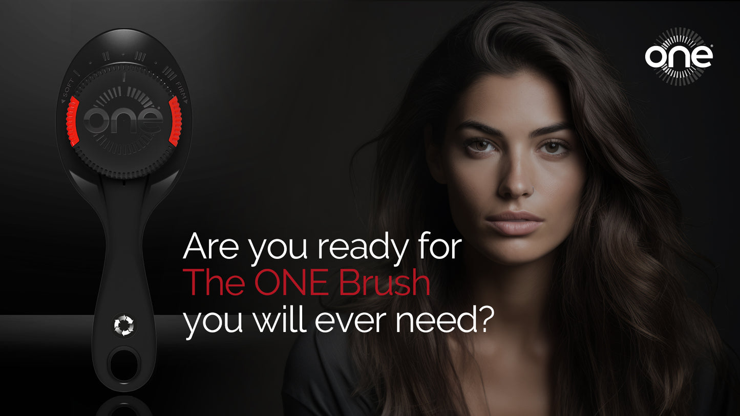 ONE Brush PRO - The World's ONLY Adjustable Bristle Strength Hairbrush