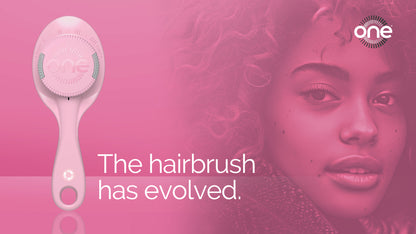 ONE Brush - Adjustable Bristle Hairbrush, Pink